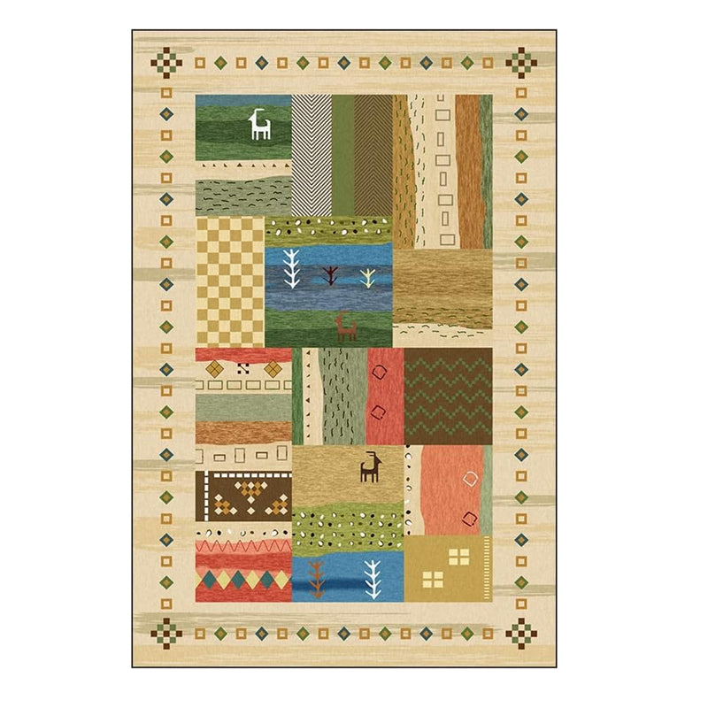 Easy to Clean Floor Carpet Rug with Non-Slip Backing in Circle/Square