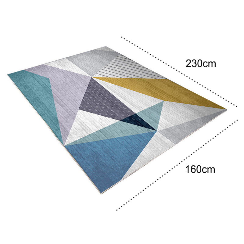 Easy to Clean Floor Carpet Rug with Non-Slip Backing in Circle/Square