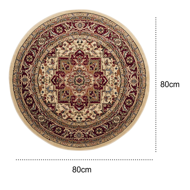 Easy to Clean Floor Carpet Rug with Non-Slip Backing in Circle/Square