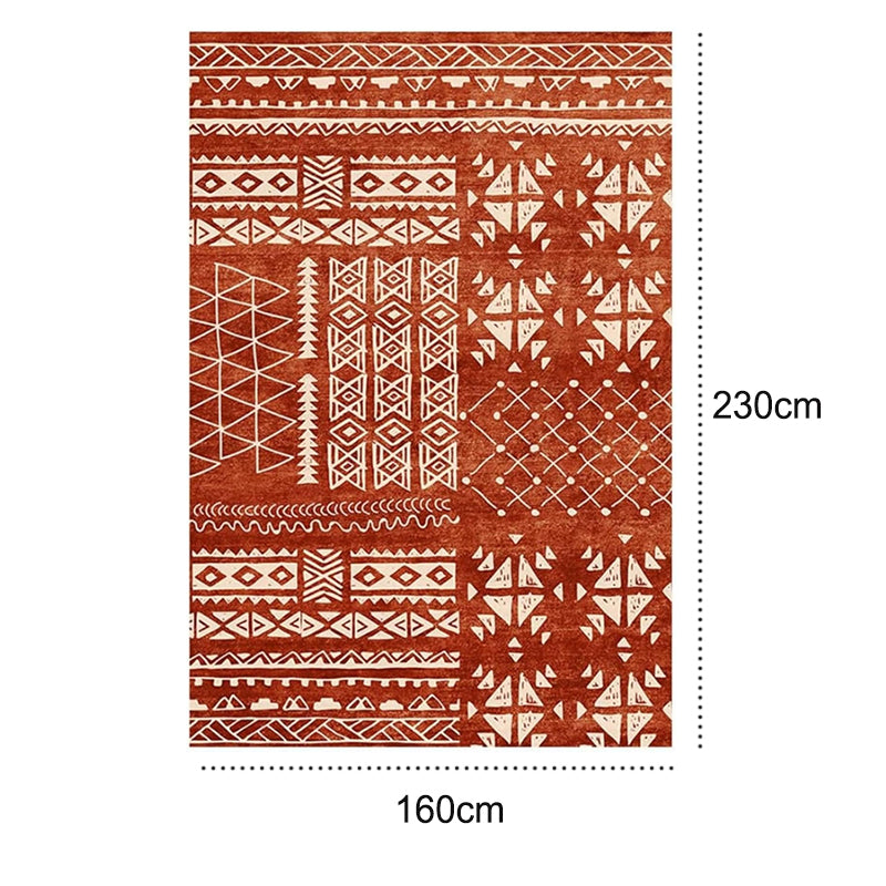 Easy to Clean Floor Carpet Rug with Non-Slip Backing in Circle/Square