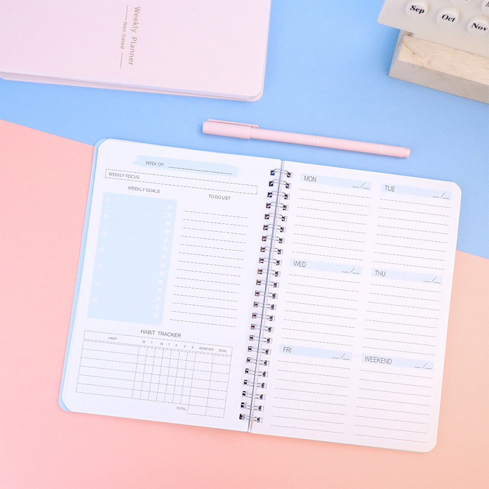 A5 To Do List Weekly Goals Notebook