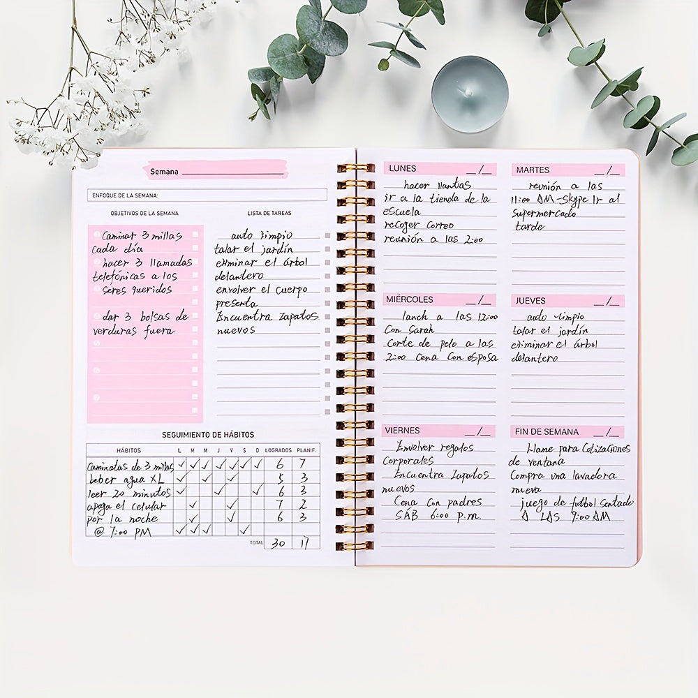 A5 To Do List Weekly Goals Notebook