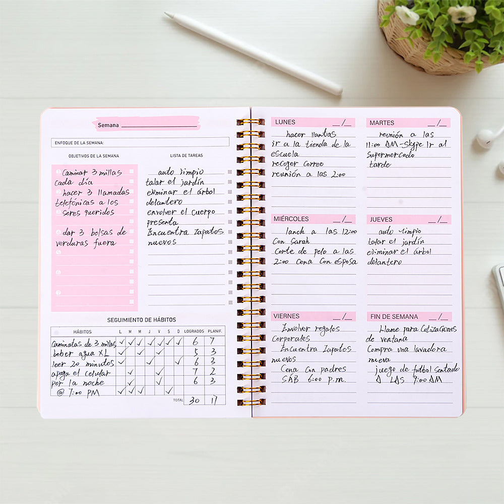 A5 To Do List Weekly Goals Notebook