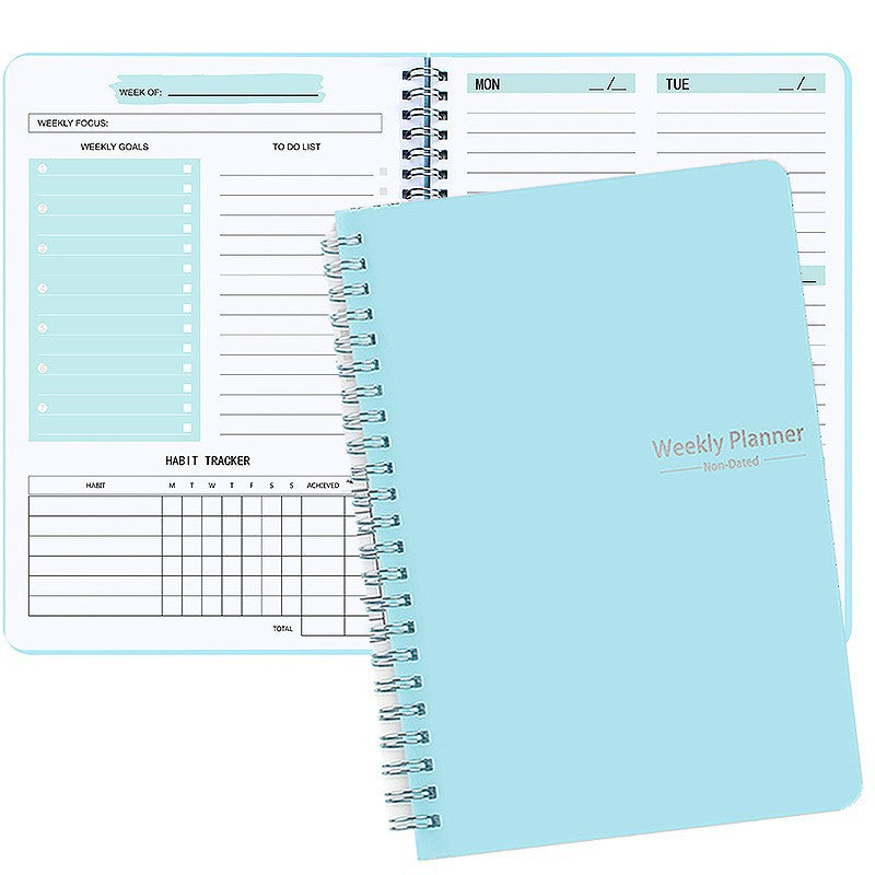 A5 To Do List Weekly Goals Notebook
