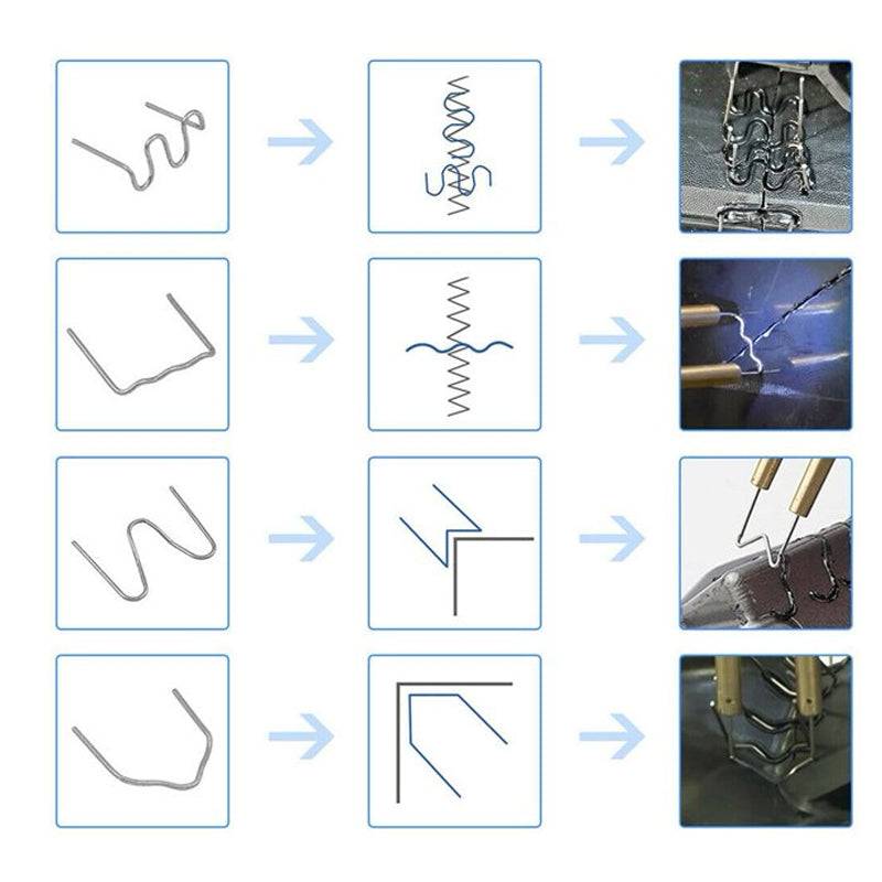 New Steel Hot Stapler Repair Tools Kit For Plastic Welder Car Bumper