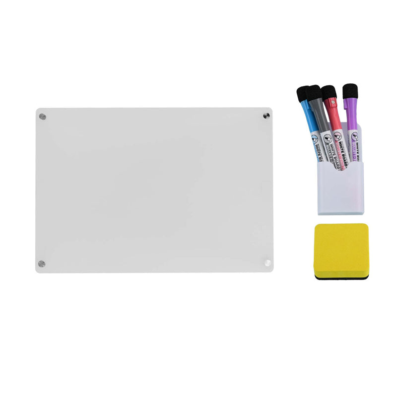 Magnetic White Board Monthly Weekly Planner Dry Erase Refrigerator Message Board