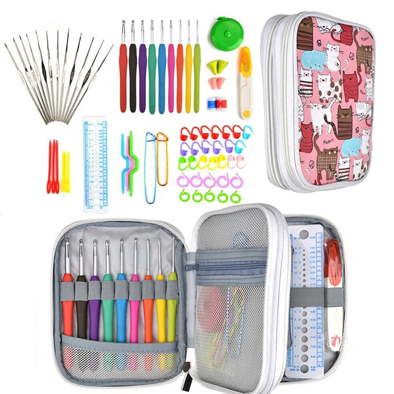 72Pcs DIY Crafting Yarn Knitting Needles Sewing Kit