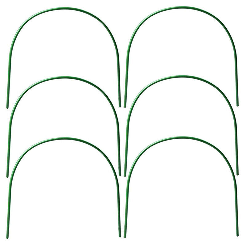 6Pcs Greenhouse Plant Hoop Grow Garden Tunnel Hoops Support Hoops Garden Stakes
