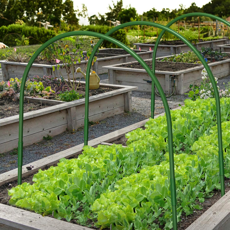 6Pcs Greenhouse Plant Hoop Grow Garden Tunnel Hoops Support Hoops Garden Stakes