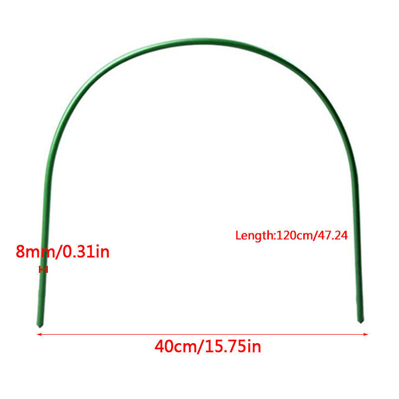 6Pcs Greenhouse Plant Hoop Grow Garden Tunnel Hoops Support Hoops Garden Stakes