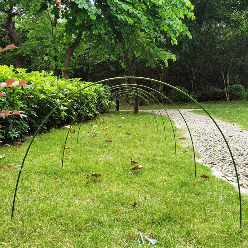 6Pcs Greenhouse Plant Hoop Grow Garden Tunnel Hoops Support Hoops Garden Stakes