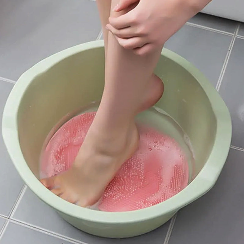 Bath Shower Exfoliating Silicone Massager Cleaning Mat