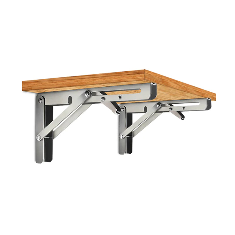 150kg Load Heavy-Duty Stainless-Steel Folding Table Bracket Shelf Bench