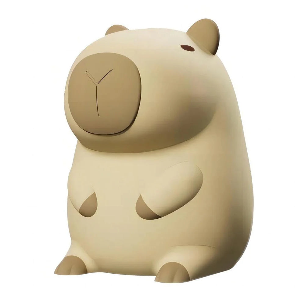 Novelty Cartoon Capybara Shaped Soft Silicone LED Night Light with Rechargeable and Touch Control