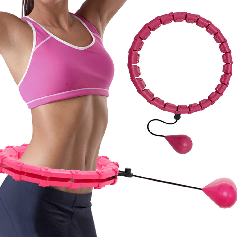 24 Section Adjustable Abdominal Weighted Hula Hoop - Available in 2 Colors