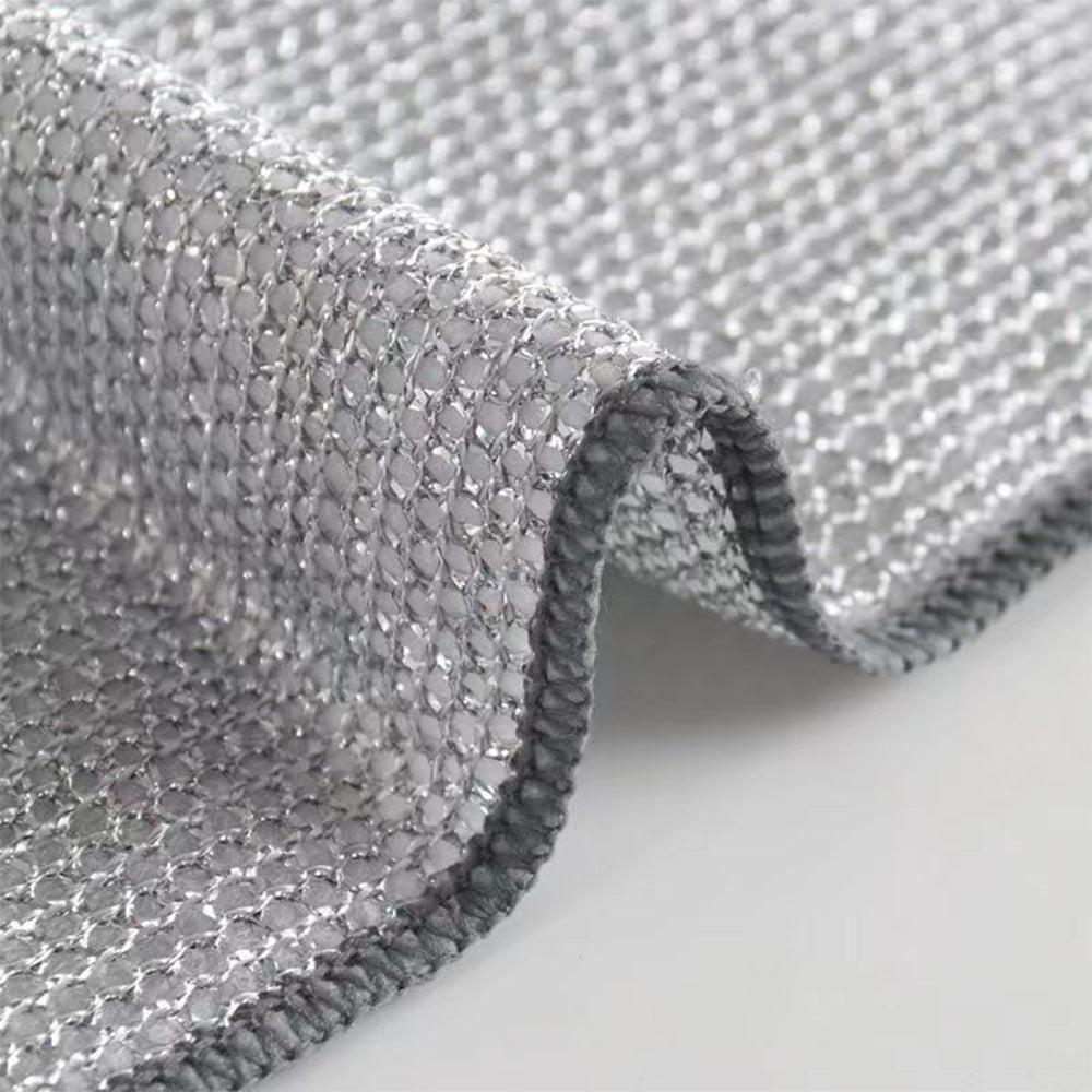 5/10pcs Non-stick Oil-free Mesh Wire Dishwashing Cloth For Kitchen Stove Dishwashing And Pot Washing