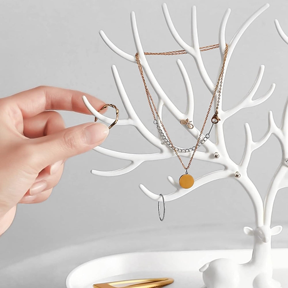 Antlers Tree Tower Jewelry Display Stand for Ring Earrings Necklace Bracelet