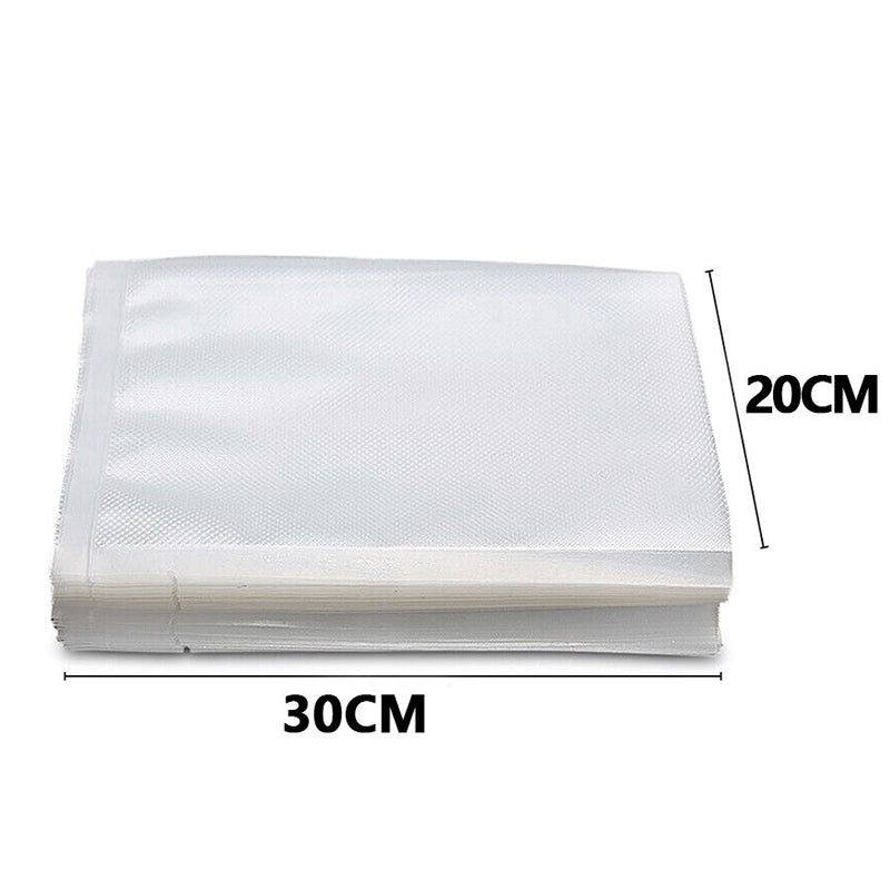 100pcs Clear Food Grade Pre-Cut Food Saver Vacuum Sealer Bags