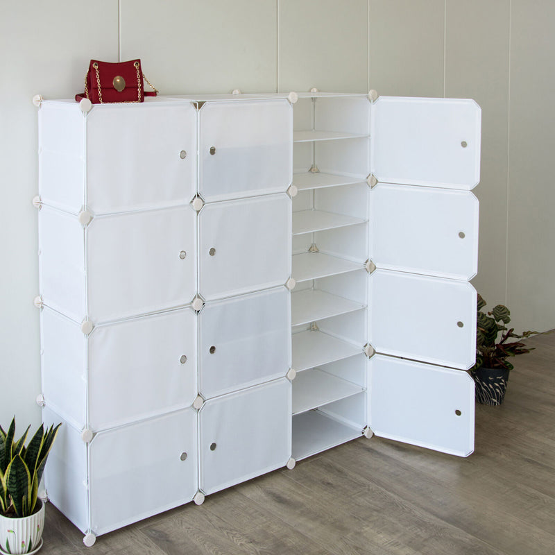 Stackable Free Standing Shoe Organizer Storage Box DIY Shoe Rack