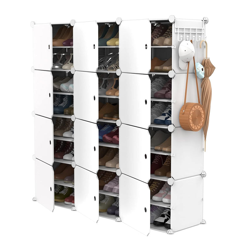 Stackable Free Standing Shoe Organizer Storage Box DIY Shoe Rack
