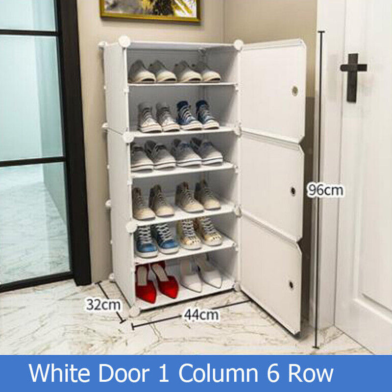 Stackable Free Standing Shoe Organizer Storage Box DIY Shoe Rack