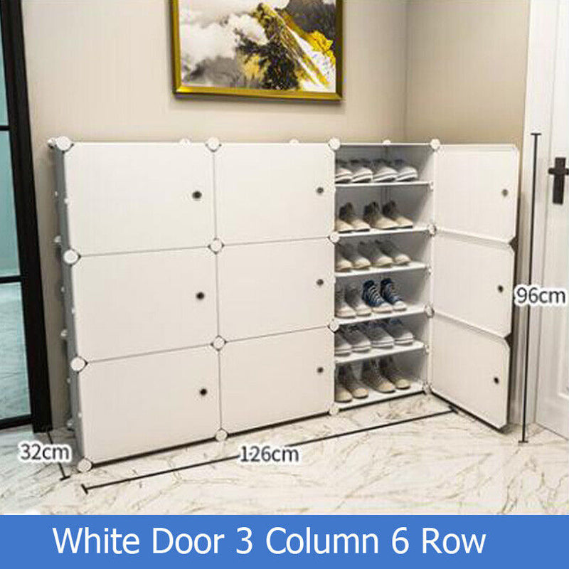 Stackable Free Standing Shoe Organizer Storage Box DIY Shoe Rack