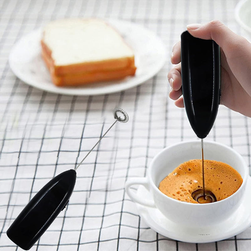 Electric Mini Foamer Milk Frother Egg Beater and Stirrer Kitchen Tool - Battery Powered