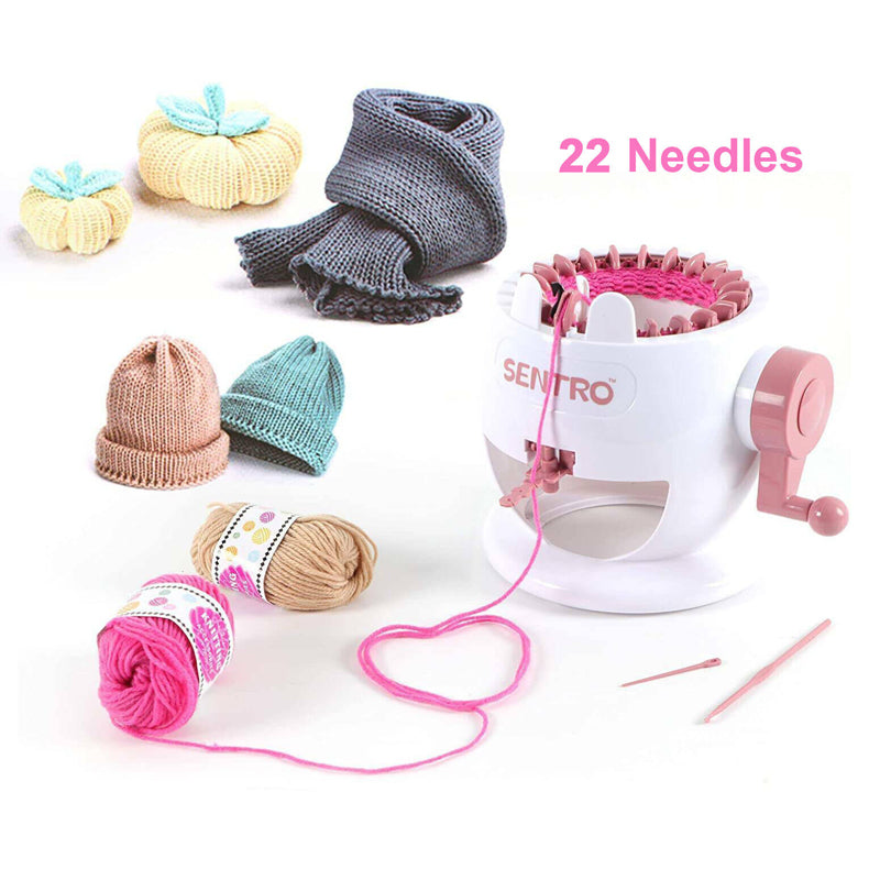 22/40 Needles DIY Knitting Machine Smart Weaving Knit Rotating Machine