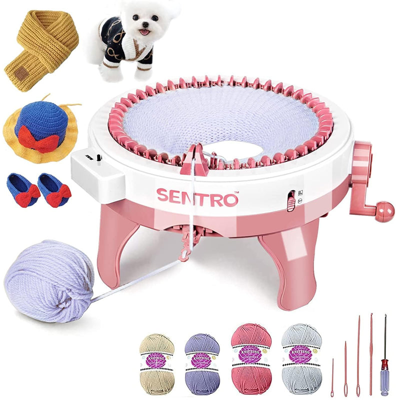 22/40 Needles DIY Knitting Machine Smart Weaving Knit Rotating Machine