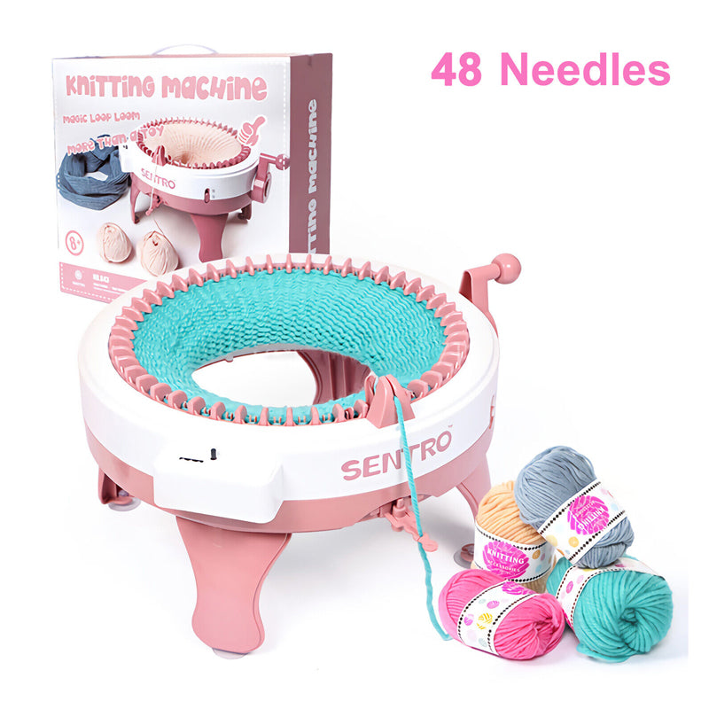 22/40 Needles DIY Knitting Machine Smart Weaving Knit Rotating Machine