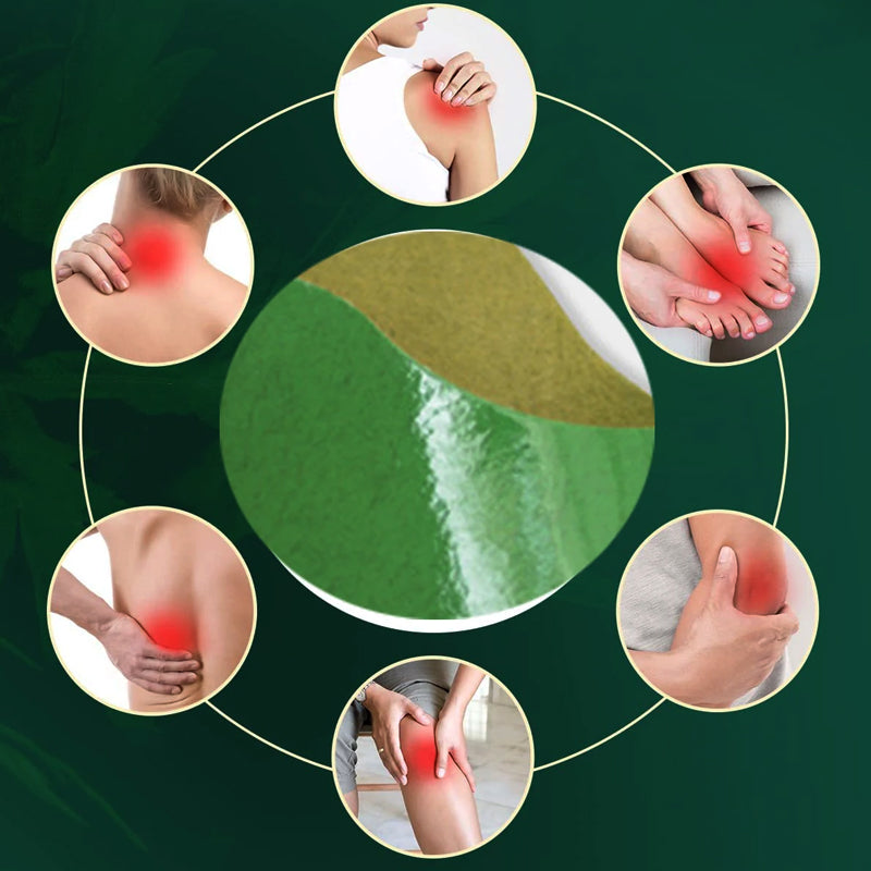 12/24 Count Warming Wormwood Herbal Plaster Heat Patches for Knees, Back, Neck, Shoulder