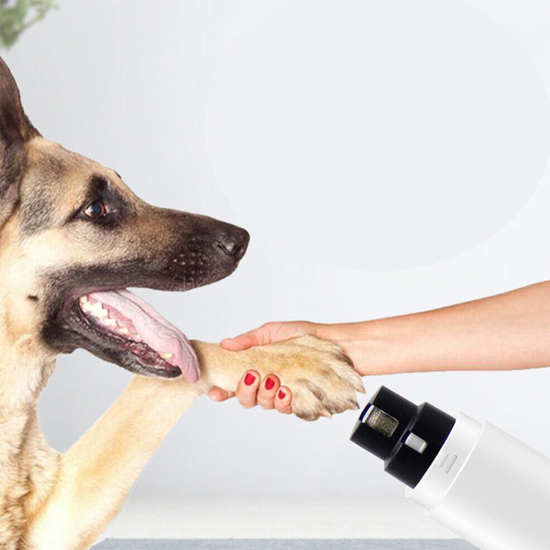 Automatic Electric Pet Nail Grinder with LED Guide Light - USB Rechargeable