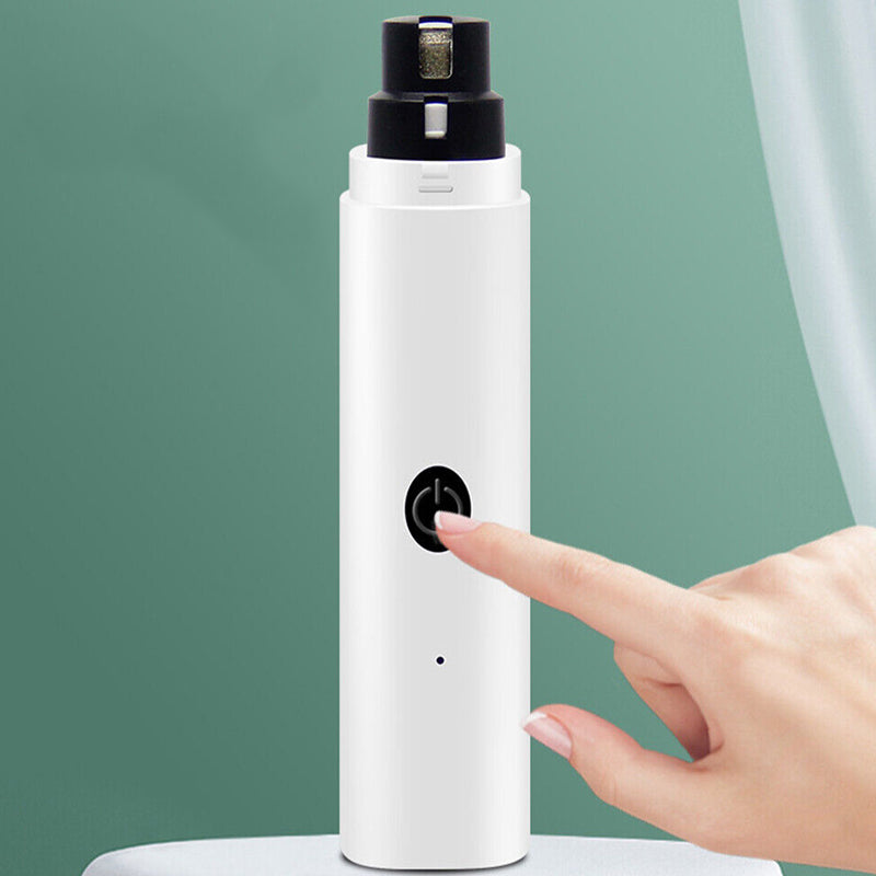 Automatic Electric Pet Nail Grinder with LED Guide Light - USB Rechargeable
