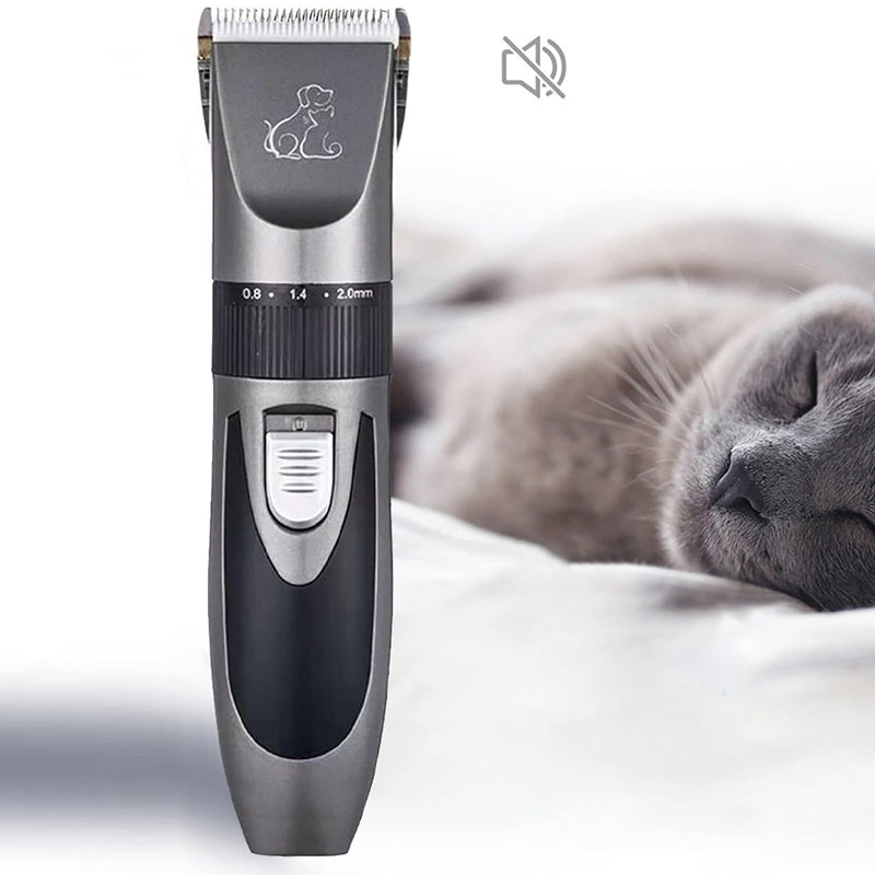 Electric Pet Hair Clipper Cordless Grooming Tool with Limit Combs - USB Charging