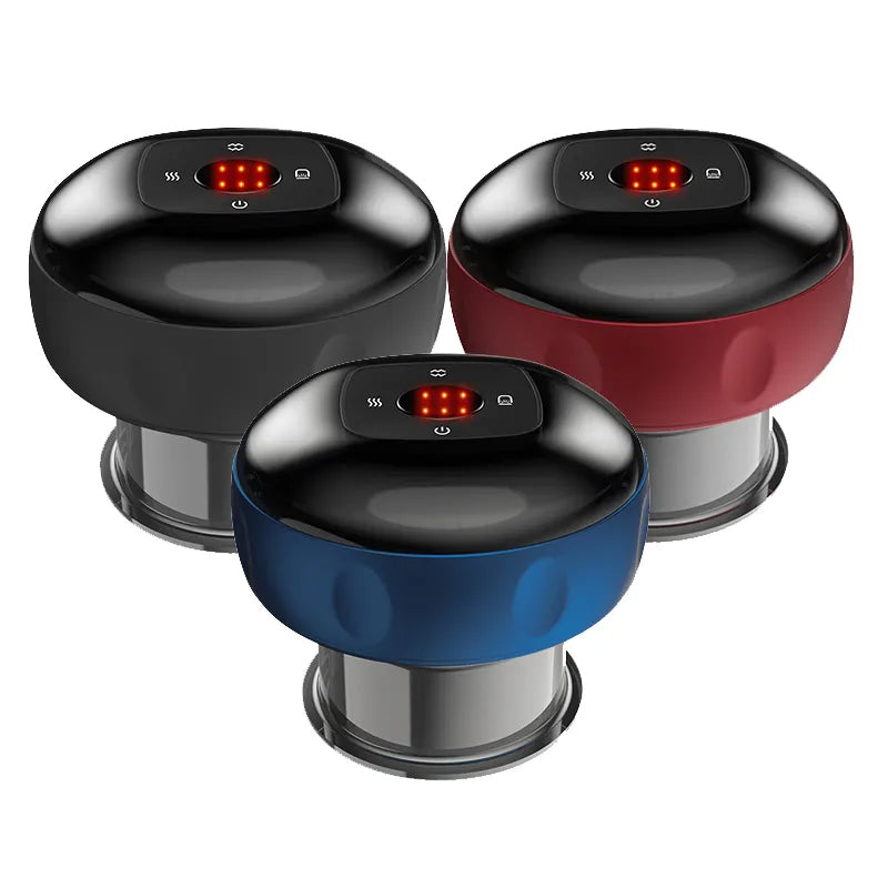 Electric Cupping Therapy Smart Red Light Heating Scraping Massager