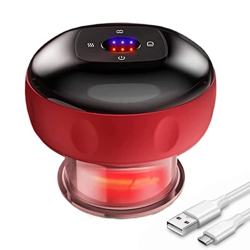 Electric Cupping Therapy Smart Red Light Heating Scraping Massager