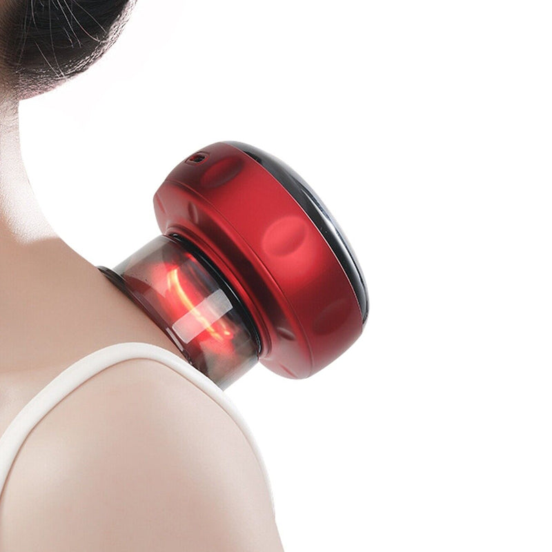 Electric Cupping Therapy Smart Red Light Heating Scraping Massager