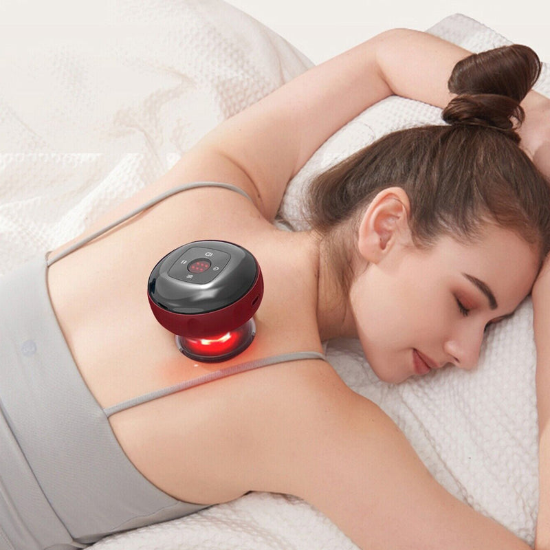 Electric Cupping Therapy Smart Red Light Heating Scraping Massager