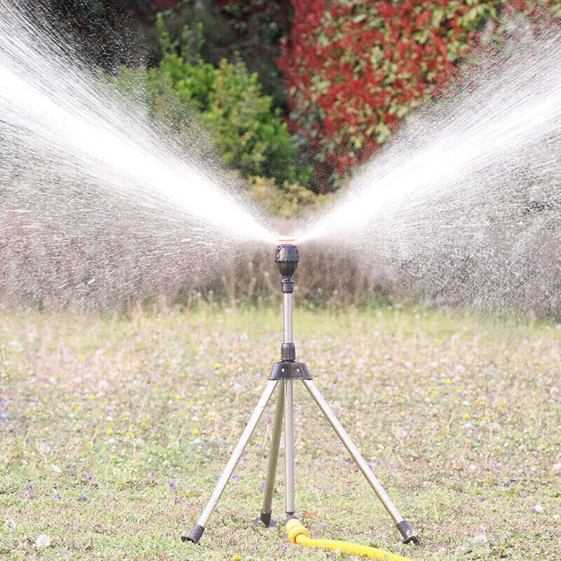 360° Automatic Rotating Sprinkler with Tripod Watering Nozzle for Garden