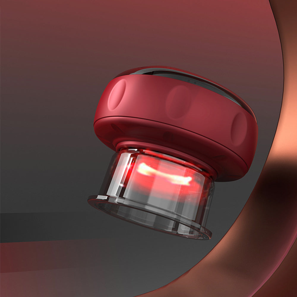 Electric Cupping Therapy Smart Red Light Heating Scraping Massager
