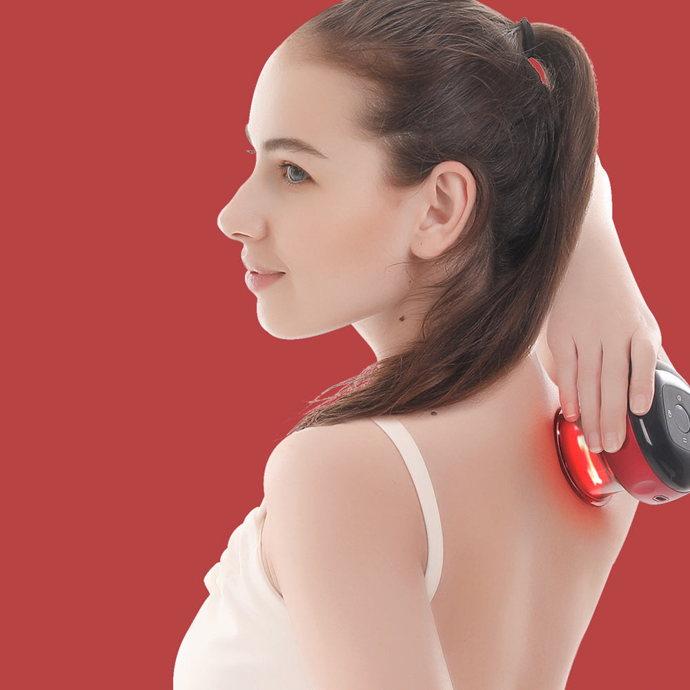 Electric Cupping Therapy Smart Red Light Heating Scraping Massager