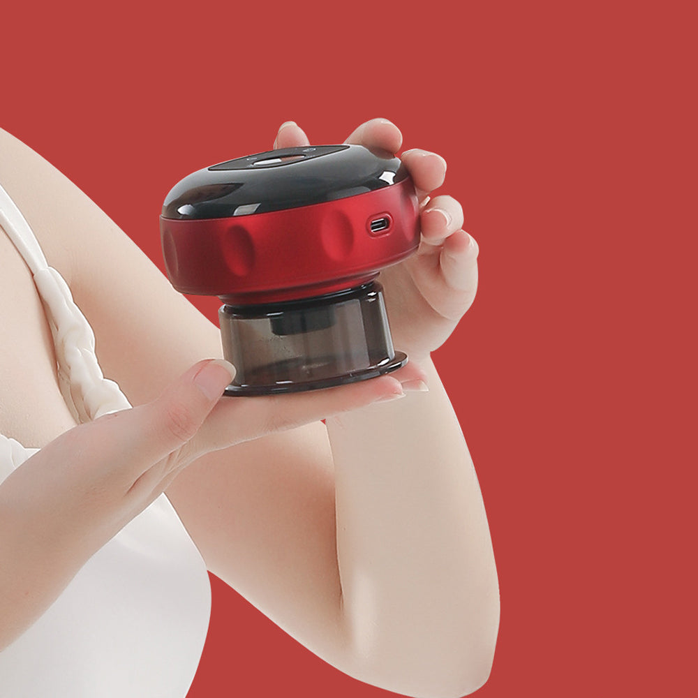 Electric Cupping Therapy Smart Red Light Heating Scraping Massager