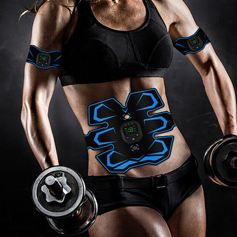 EMS Abdominal Muscle Toning Trainer ABS Stimulator Toner Fitness Belt Exerciser