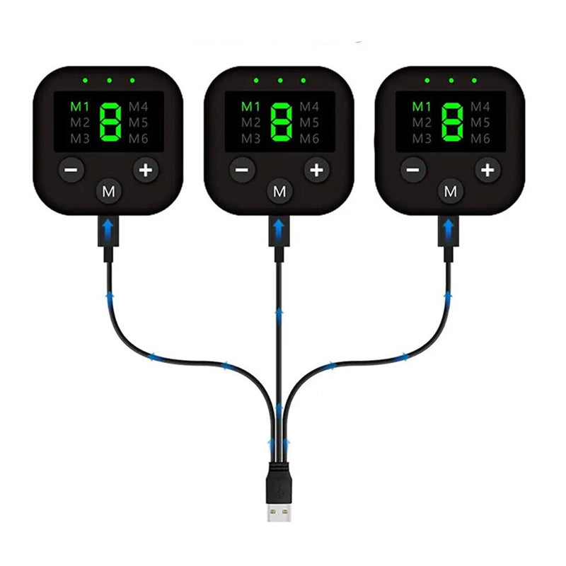 EMS Abdominal Muscle Toning Trainer ABS Stimulator Toner Fitness Belt Exerciser