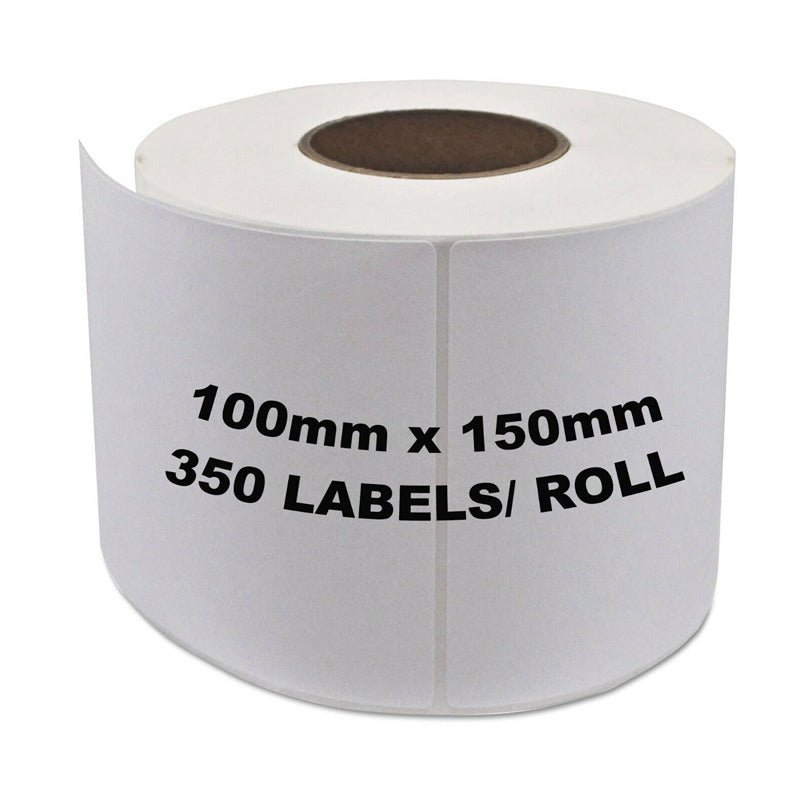 1/5 Roll 100x150mm Multipurpose Direct Labels Thermal Paper Rolls for Shipping