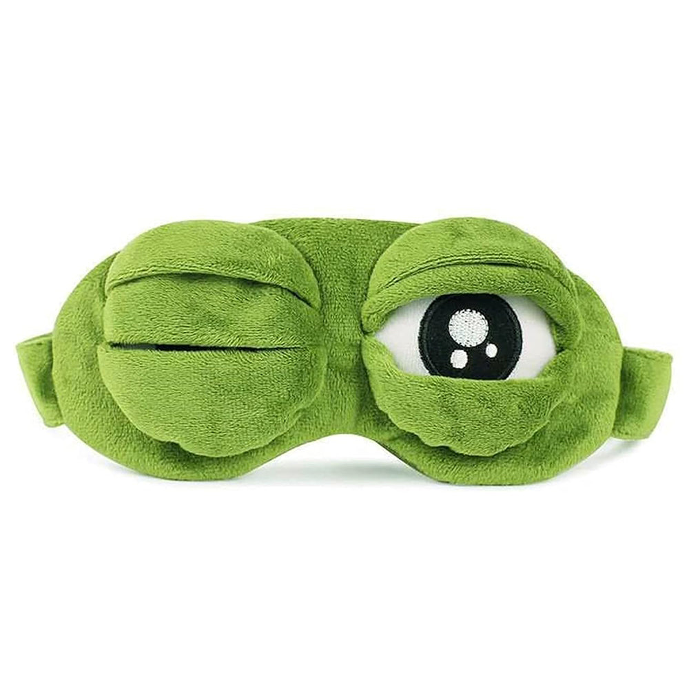 Cute Contoured Blackout Frog 3D Sleep Eye Mask for Sleeping