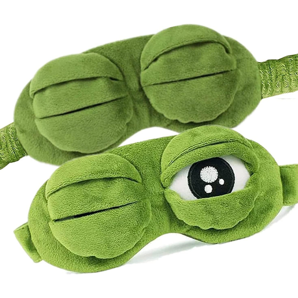 Cute Contoured Blackout Frog 3D Sleep Eye Mask for Sleeping