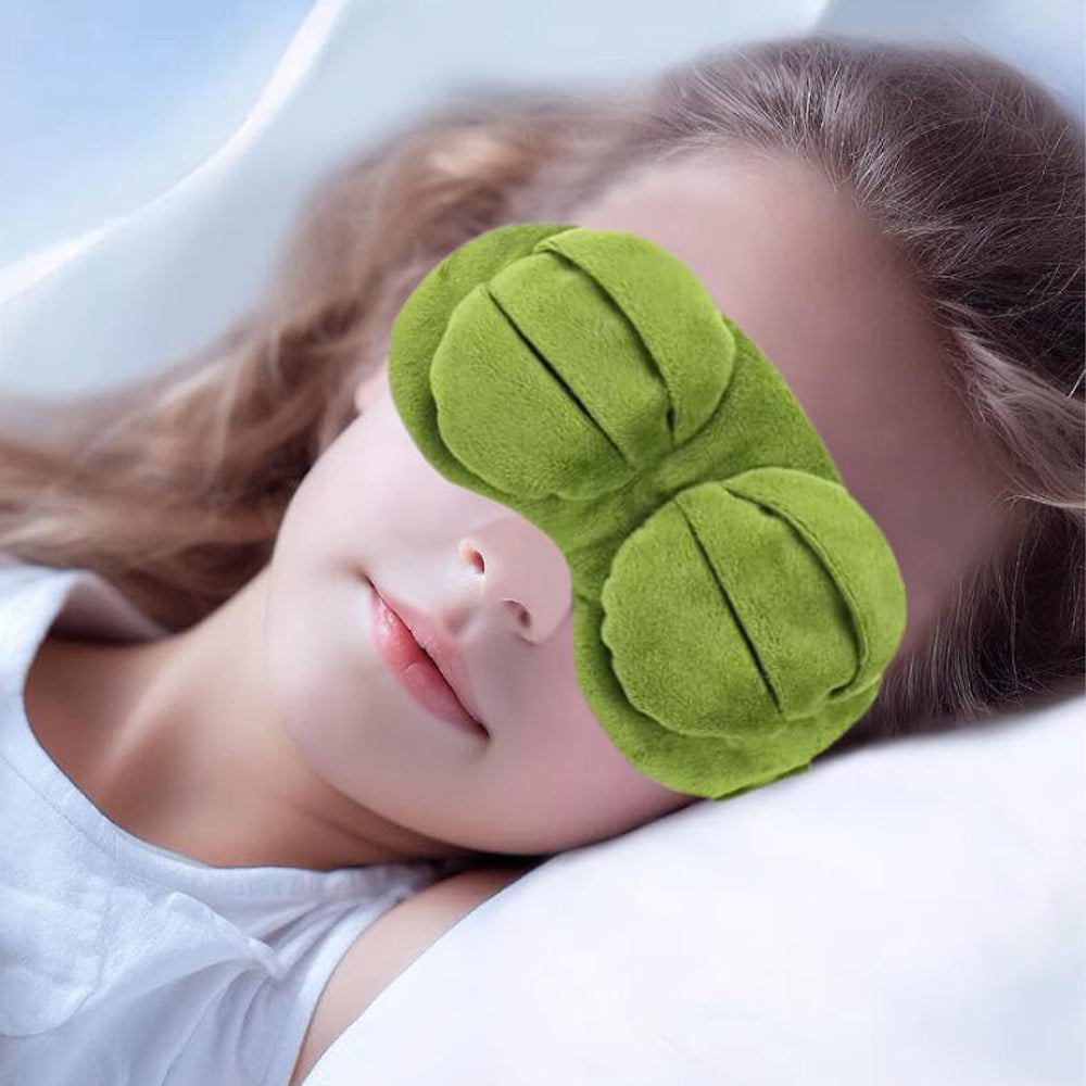 Cute Contoured Blackout Frog 3D Sleep Eye Mask for Sleeping