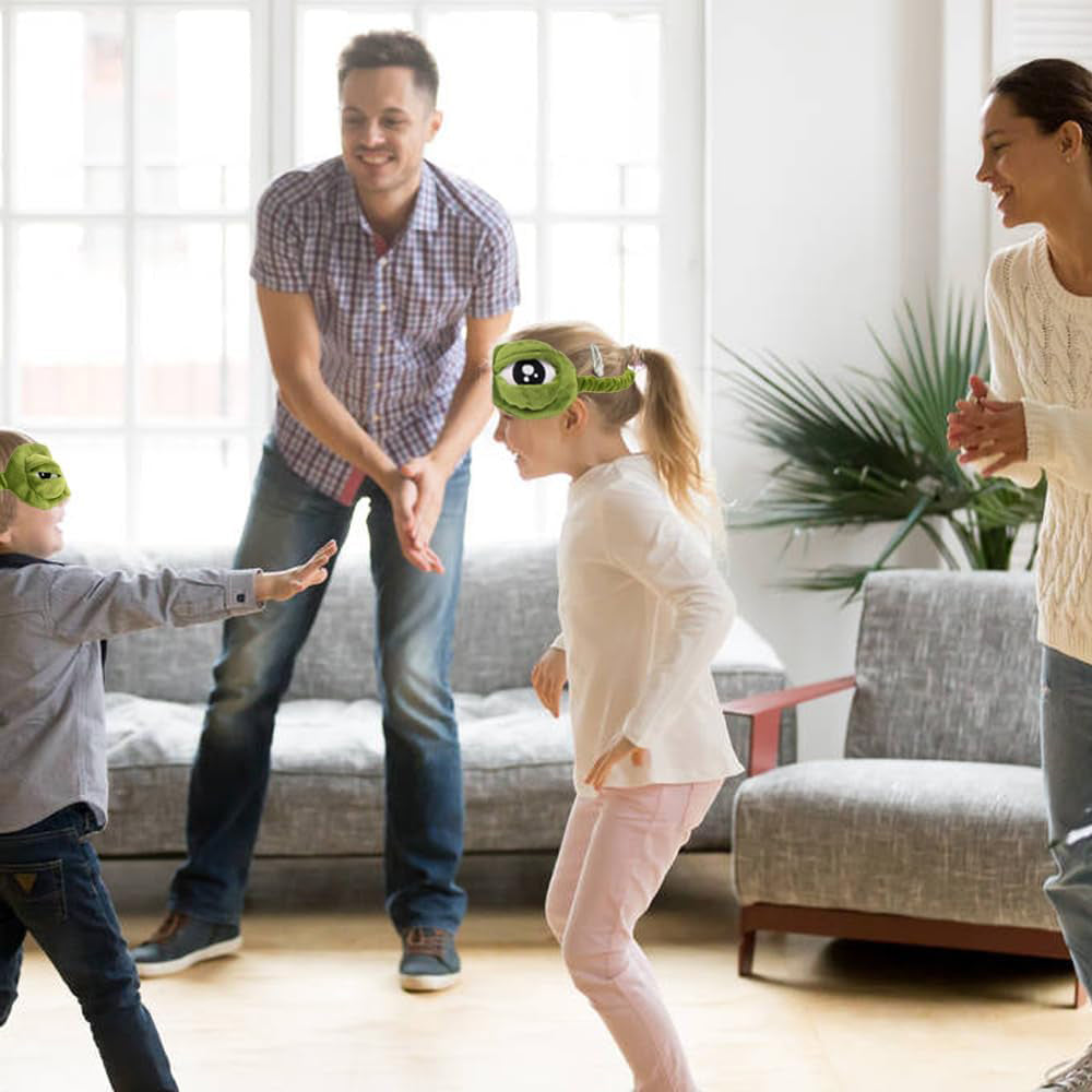 Cute Contoured Blackout Frog 3D Sleep Eye Mask for Sleeping