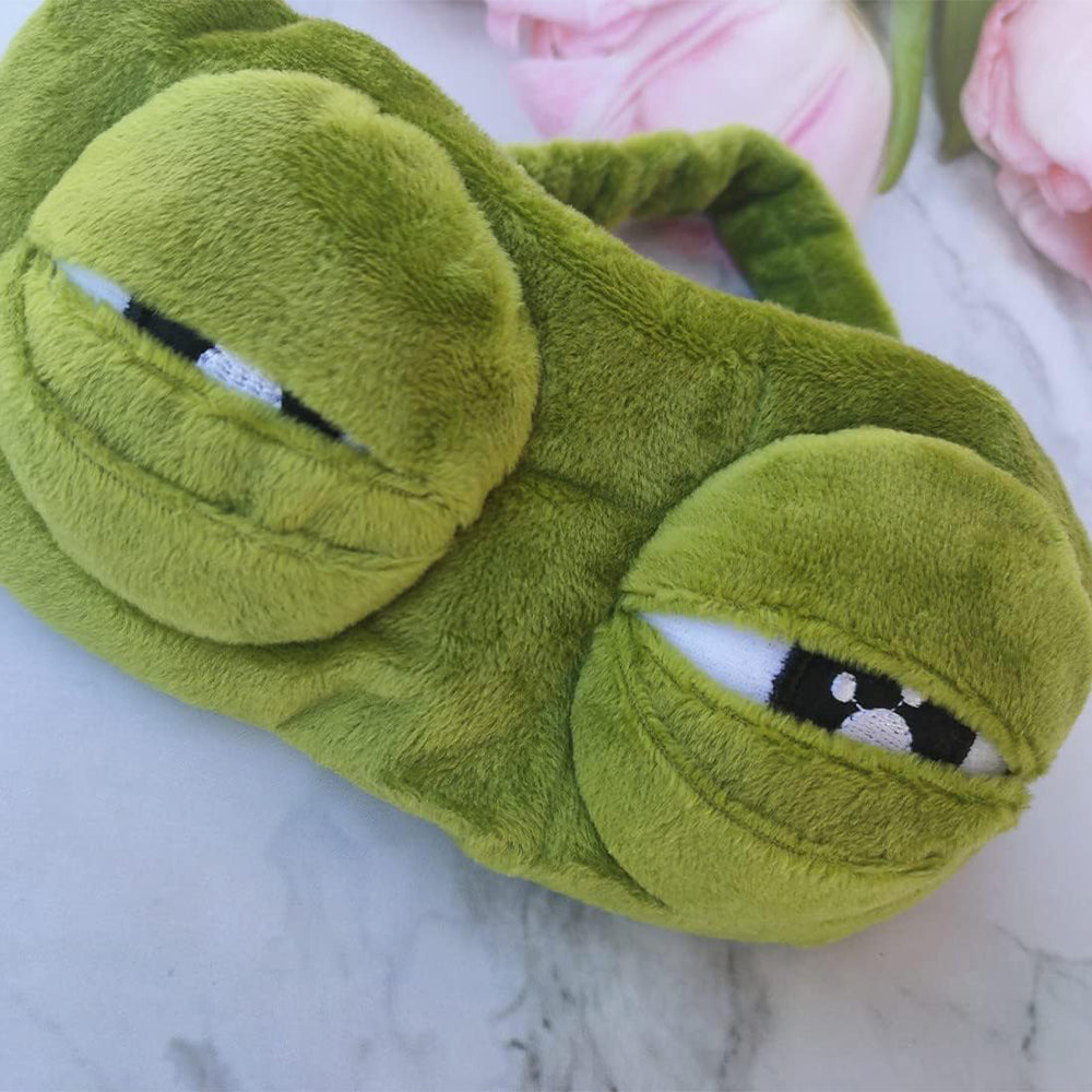 Cute Contoured Blackout Frog 3D Sleep Eye Mask for Sleeping